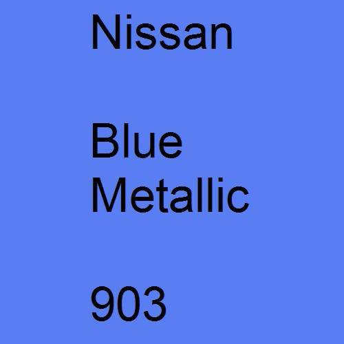 Nissan, Blue Metallic, 903.